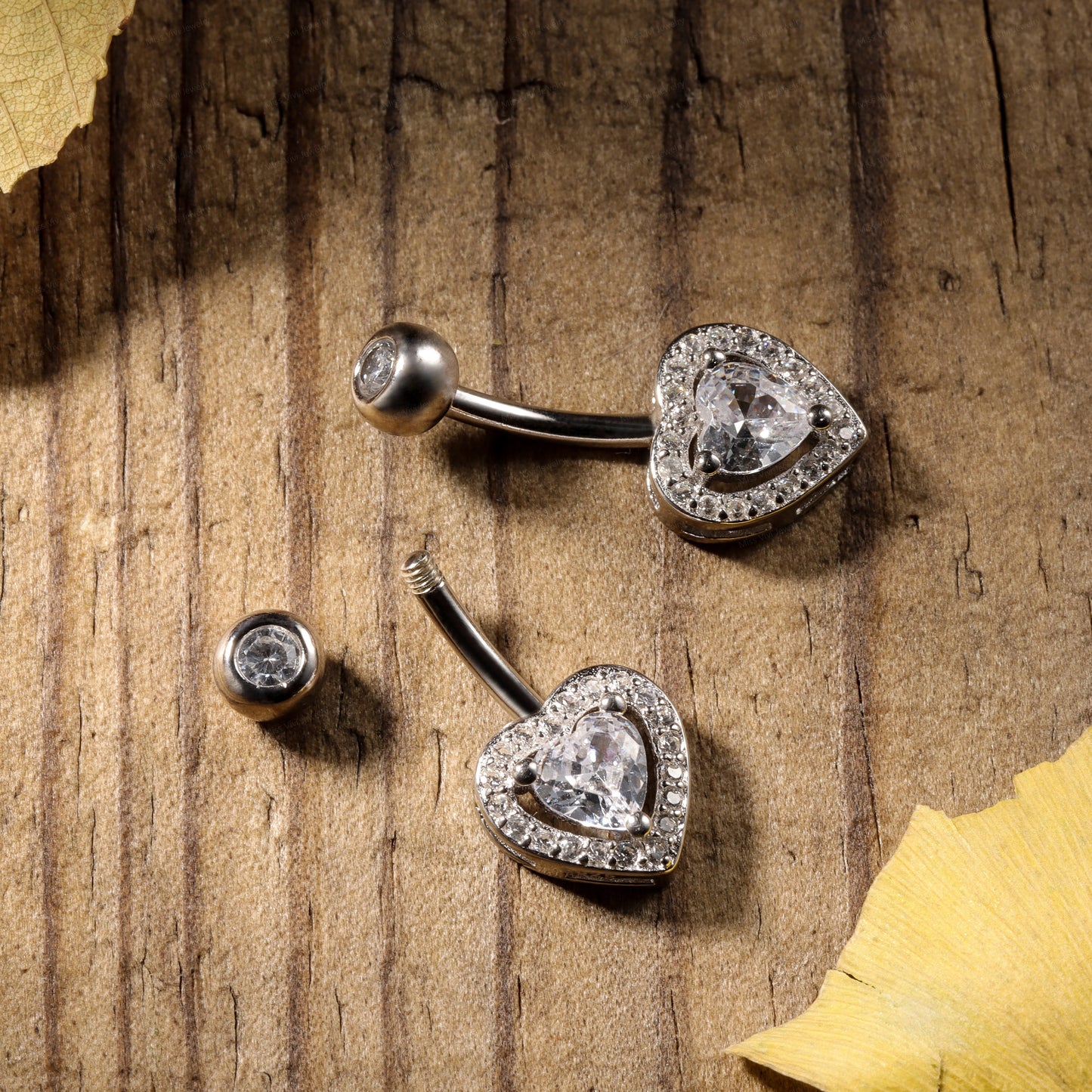 14G Sterling Silver Heart Belly Button Ring| Waterproof Belly Ring| Never Getting Grean Navel Ring| Fresh Piercing Ring 6/8/10/12mm Miss Vivi Jewelry