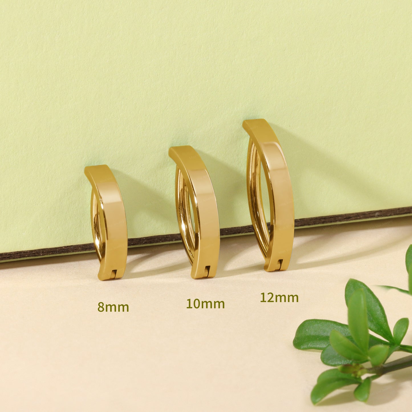 14G G23 Titanium Basic Belly Button Clicker| Minimalist Navel Jewelry| Hinged Carved Belly Bar| Belly Huggie Hoop| 1.6*10mm/12mm, 1.2*8mm Miss Vivi Jewelry