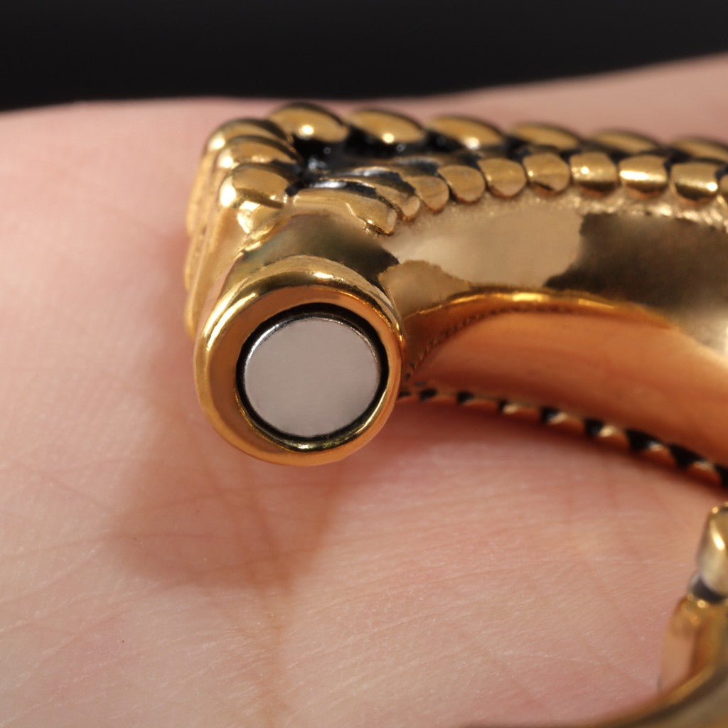 Ear Weights V-shape Hanger with Easy Clasp/ Ear Stretcher Weights/ Earlobe Weights Heavy/ Golden Ear Plug/ 2 Gauges Earring/ Ear Gauges 6mm