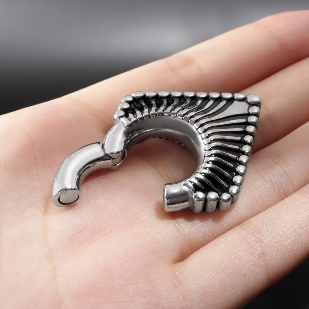 Ear Weights V-shaped Hanger with Easy Clasp/ Silvery Ear Hnagers/ Stretcher Earrings/ 2 Gauges Earring/ Earlobe Stretching/Circle Weights