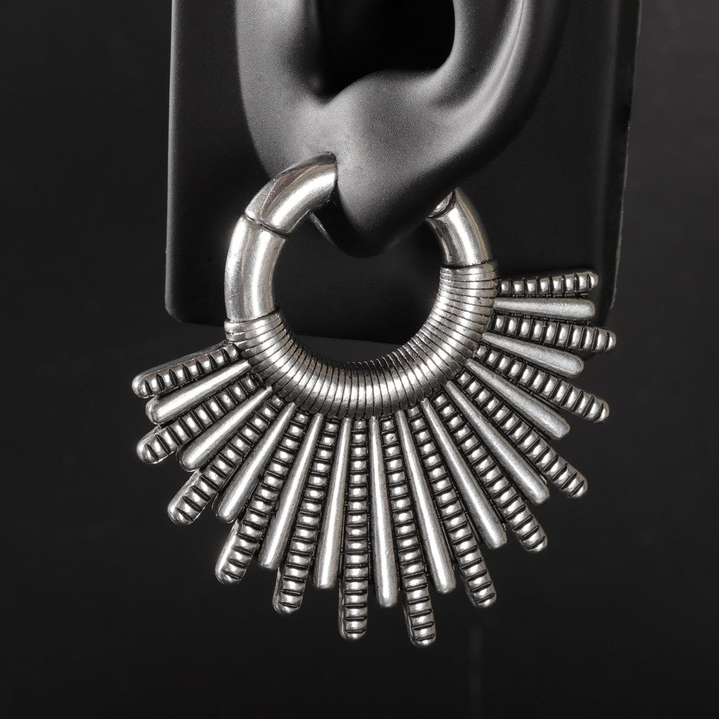 Golden Sunshine Ear Weights/ High Quality Ear Hangers/ 2 Gauge Ear Weight Hoop/ Ear Stretched Jewelry/ 6mm  2Gauge Weights