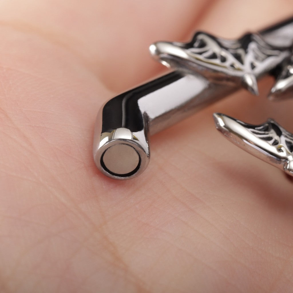 Bat&Coffin Ear Weights/ Hanger Weights for 6G Stretchered Earlobe/ Gauge Ear Weights/ Steel Ear Plugs/Ear Tunnels