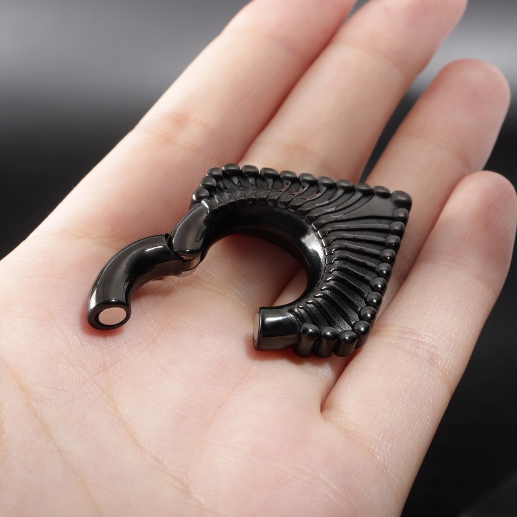 Ear Weights V-shape Hanger with Easy Clasp/ 6mm Ear Weights/ Gauges Earrings/ Hanger Weights/ Ear Weights Hoop/ 2 Gauges Ear Stretchers