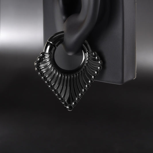 Ear Weights V-shape Hanger with Easy Clasp/ 6mm Ear Weights/ Gauges Earrings/ Hanger Weights/ Ear Weights Hoop/ 2 Gauges Ear Stretchers